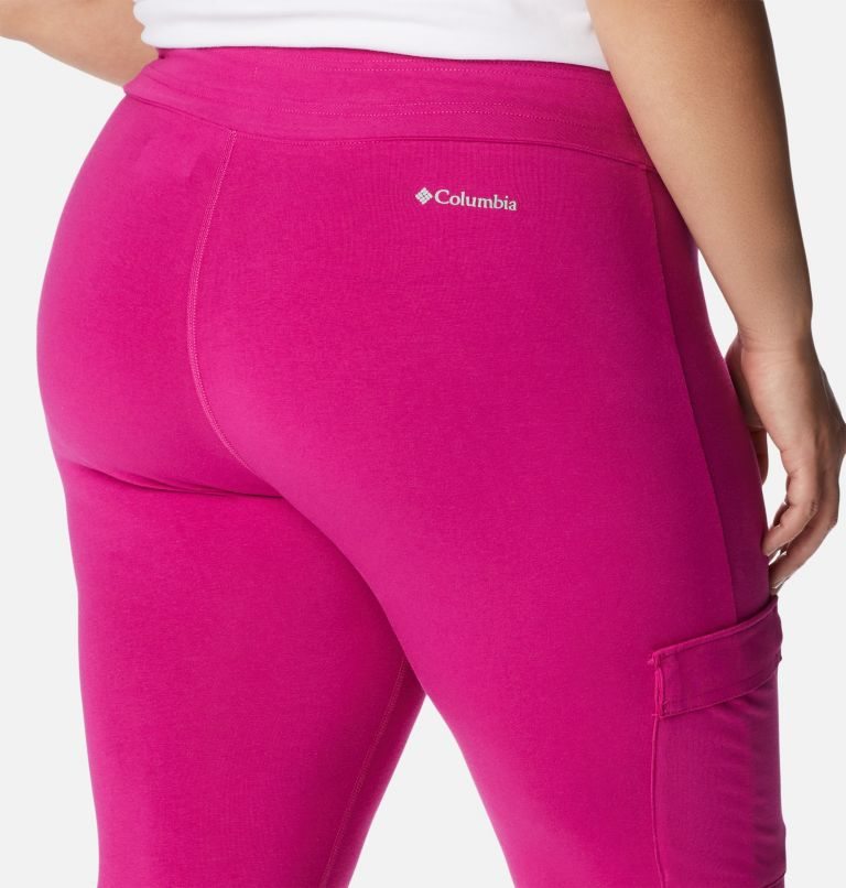 Women's Columbia Trek Capri Leggings Fuchsia | Plus Size CA-D5431